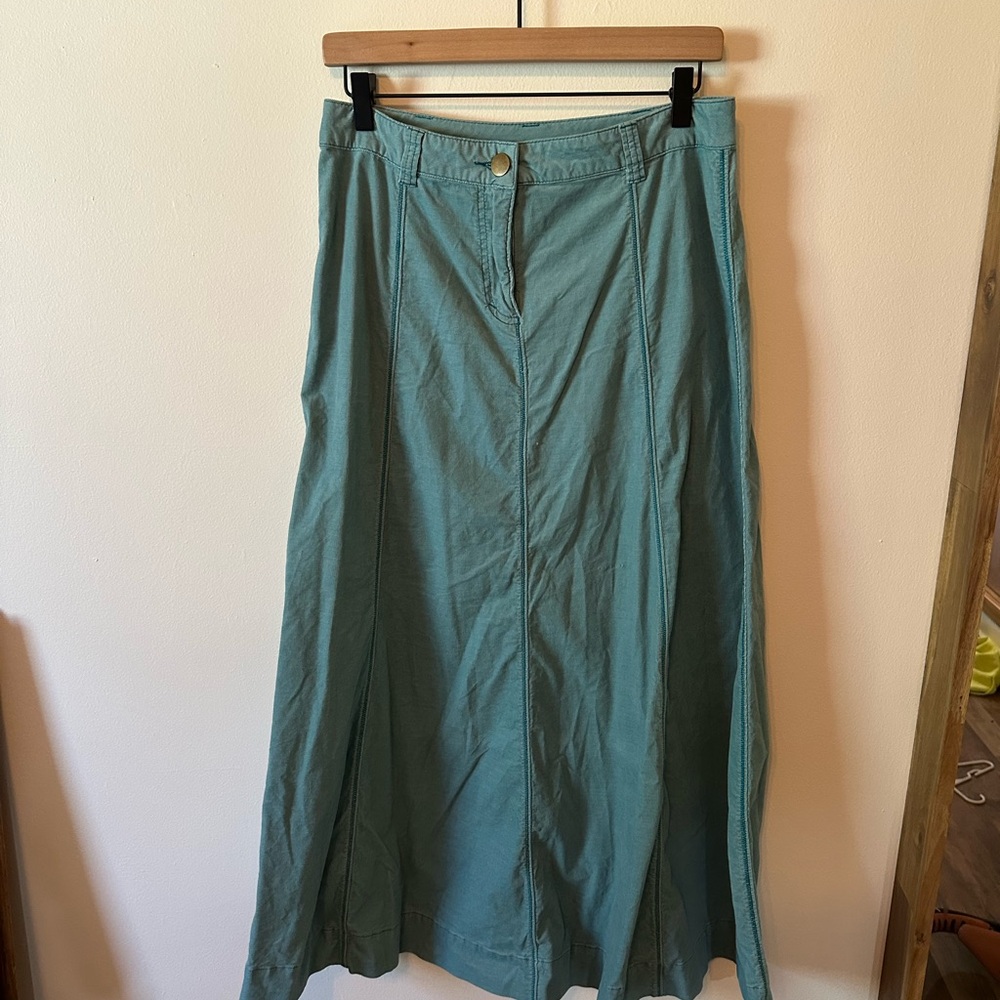 Soft Surroundings Sea Green A-Line Skirt